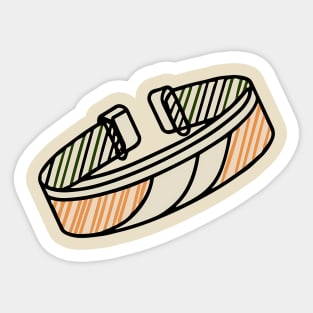 Line art of a Slap Bracelet Sticker